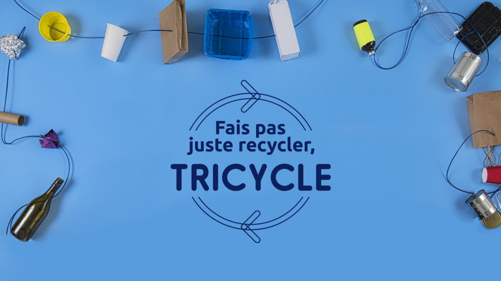 Fais pas juste recycler, Tricycle – Pour un meilleur tri des matières recyclables dans Vaudreuil-Soulanges