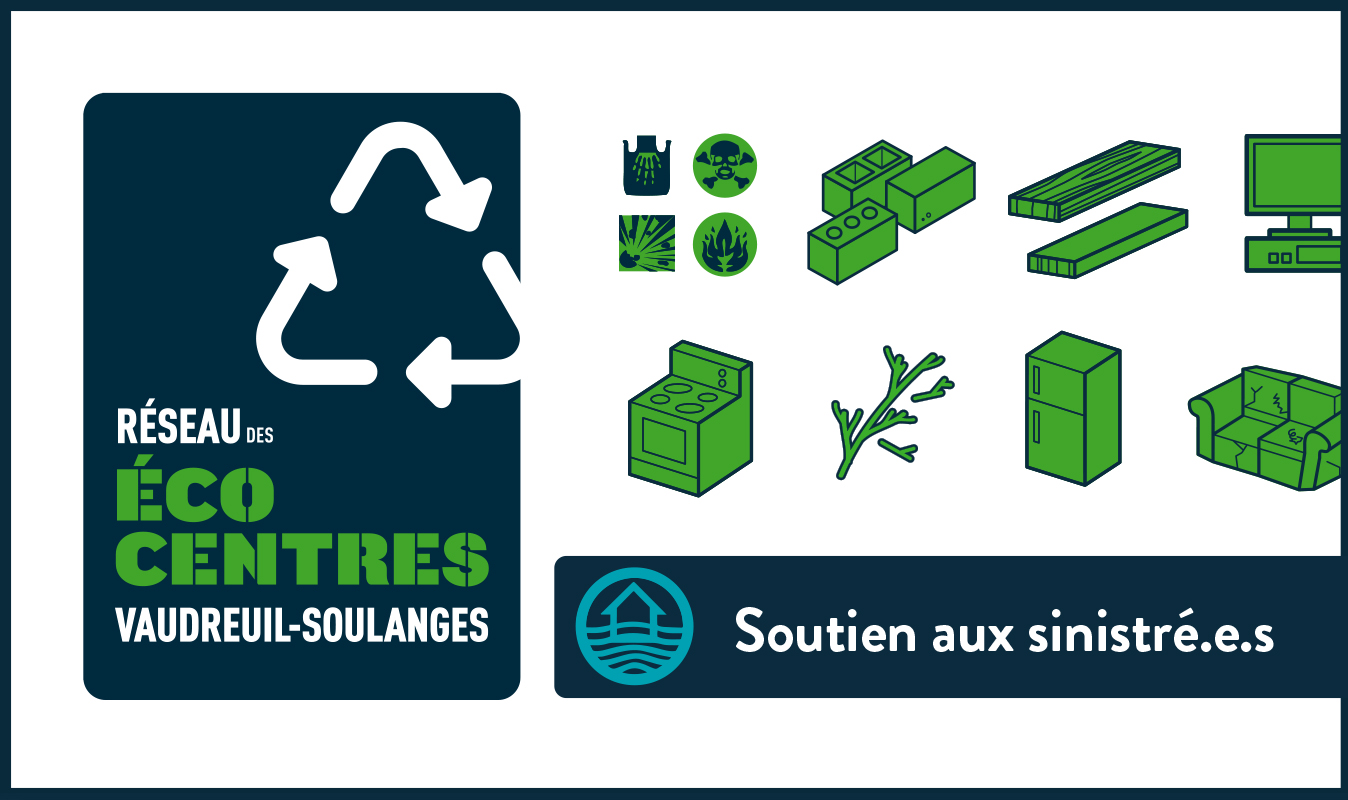 Crue printanière 2023: La MRC de Vaudreuil-Soulanges annonce des mesures temporaires supplémentaires aux sinistrés dans le Réseau des écocentres