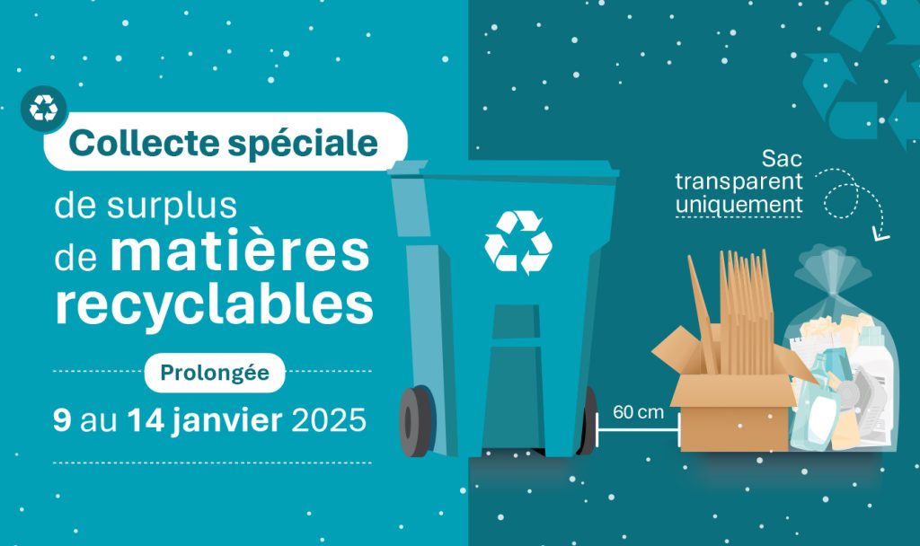 MATIÈRES RECYCLABLES ♻️ | Collecte spéciale de surplus prolongée