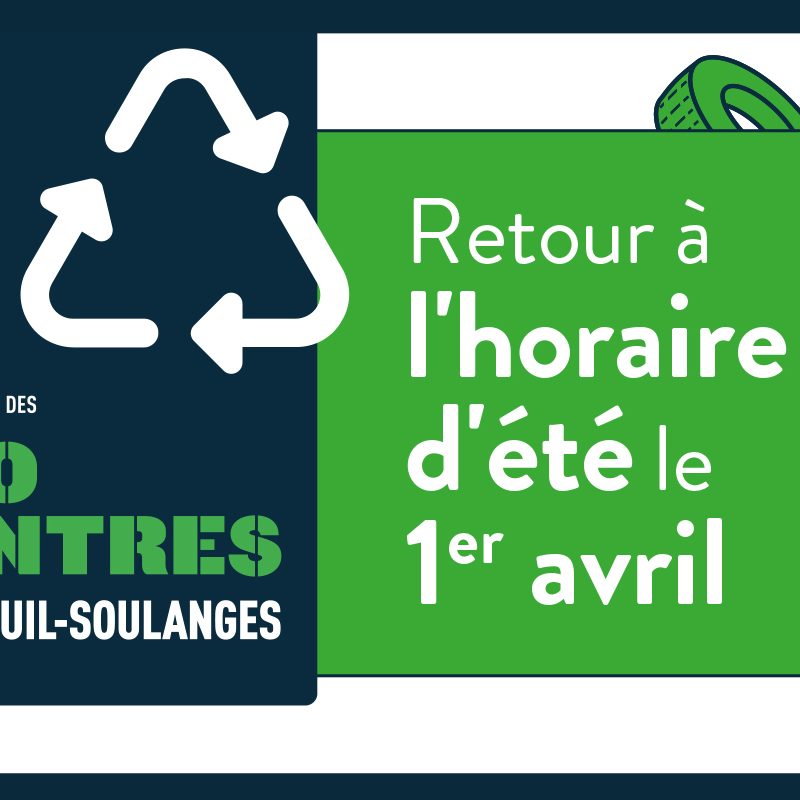 Retour à l’horaire d’été du Réseau des écocentres de la  MRC de Vaudreuil-Soulanges