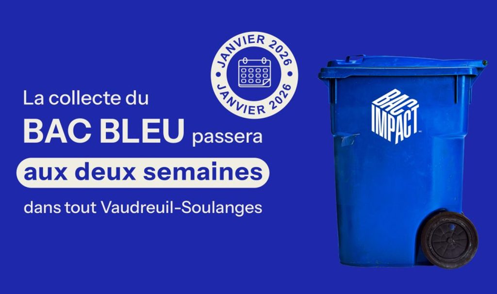 Changement de fréquence pour la collecte des matières recyclables dans la MRC de Vaudreuil-Soulanges