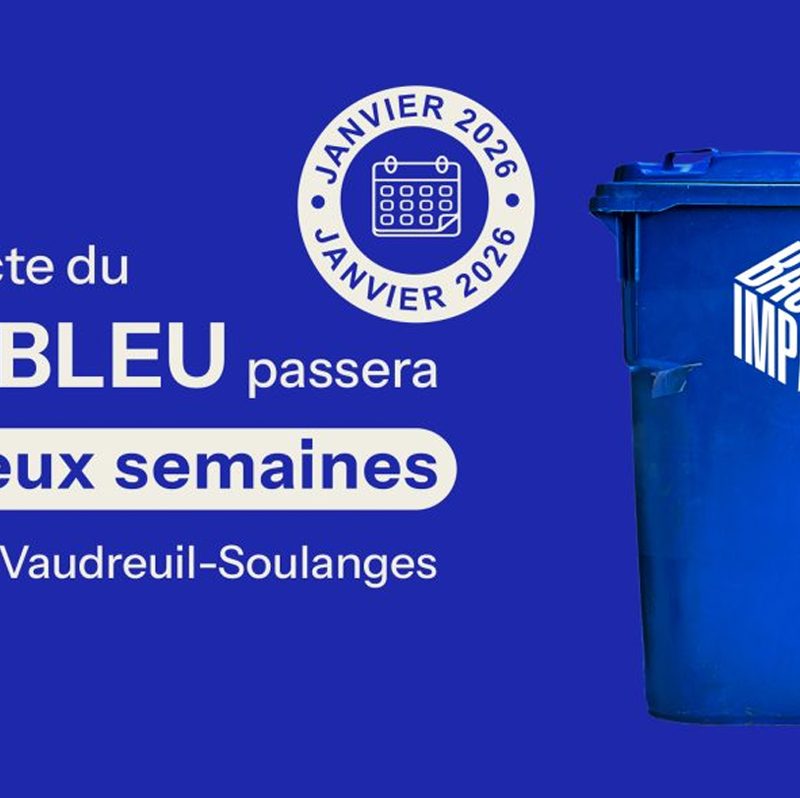 Changement de fréquence pour la collecte des matières recyclables dans la MRC de Vaudreuil-Soulanges